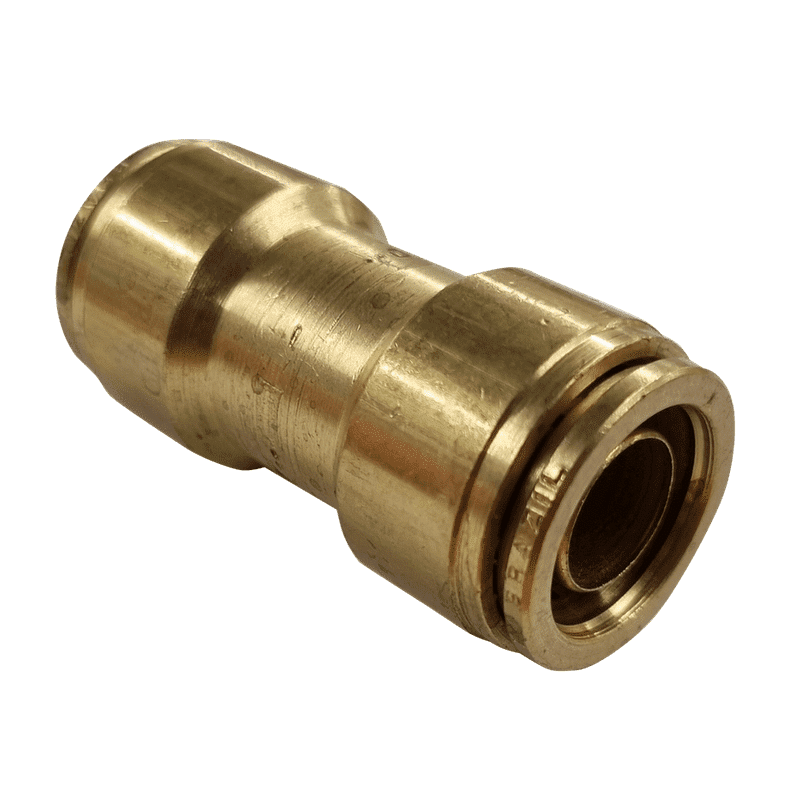 16mm Hose x 16mm Hose - Joiner - Brass Push Fit Brake - 16mm Hose x 16mm Hose - Joiner - Brass Push Fit Brake 16mm -