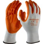 Maxisafe Red Nitrile Coated Polyester Glove  pack of 5 pairs - Image 2