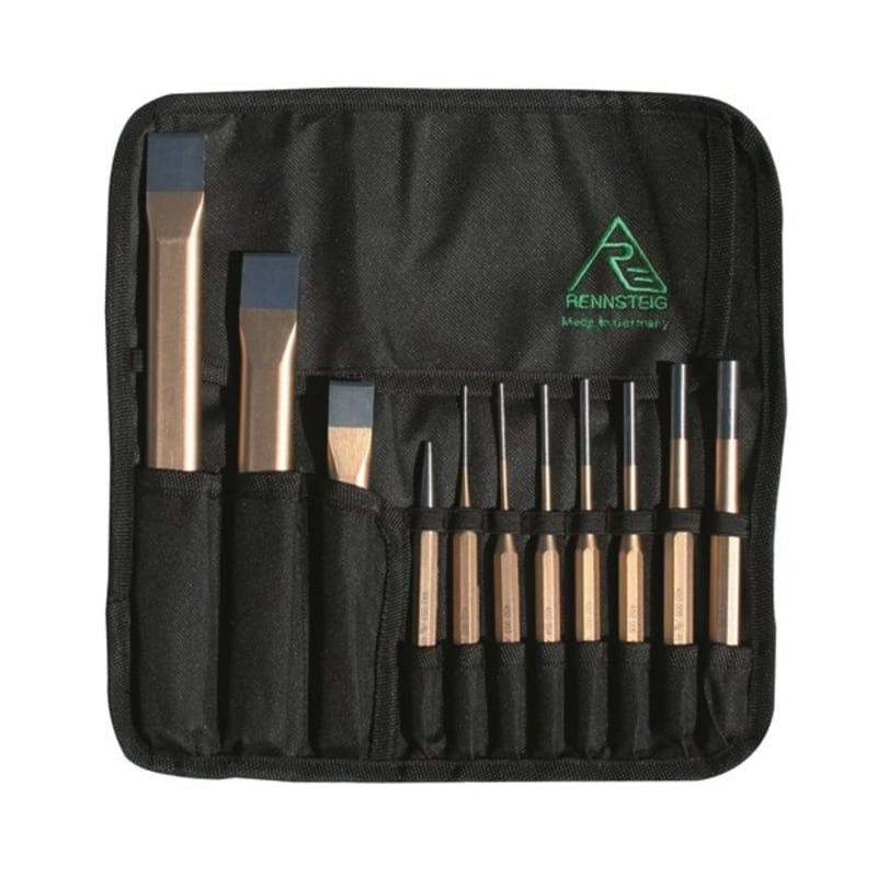 8_vow743MogqHVRMJFh8hOYL-Nb7PApMA5Jij1oo9qQ) Rennsteig Chisel & Punch Tool Roll 11 Piece - Image 1